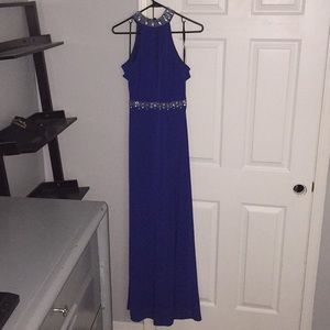Long blue dress